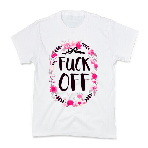 Floral F*** Off Kids T-Shirt