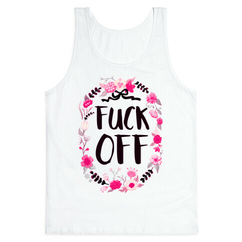 Floral F*** Off Tank Top