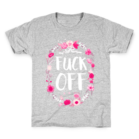 Floral F*** Off Kids T-Shirt