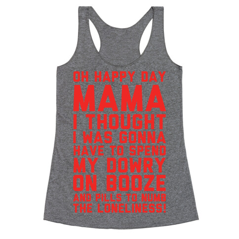 Oh Happy Day Mama Racerback Tank Top