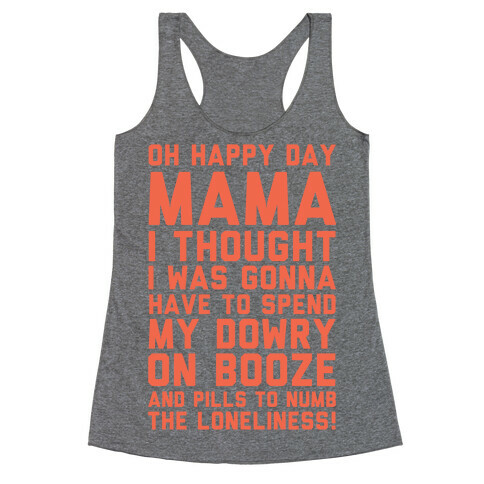 Oh Happy Day Mama Racerback Tank Top