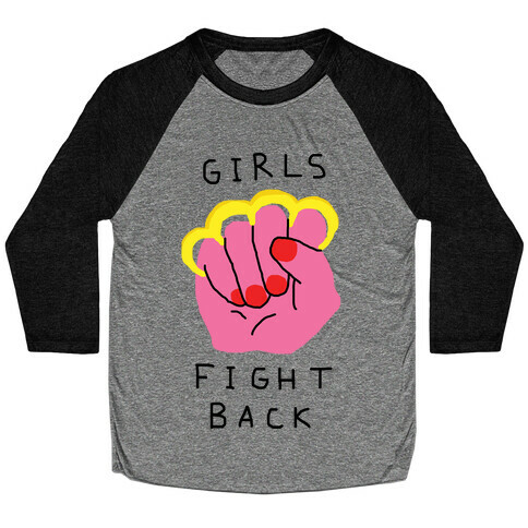 Girls Fight Back Baseball Tee