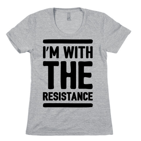 I'm With The Resistance  Womens T-Shirt