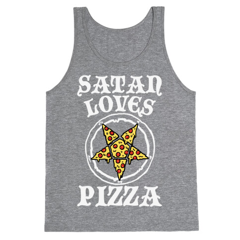 Satan Loves Pizza Tank Top