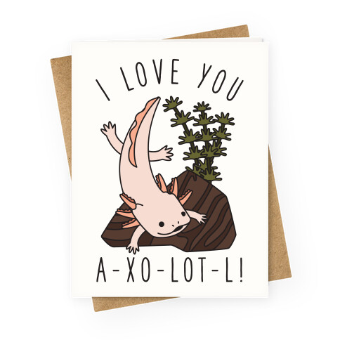I Love You A-xo-lot-l Greeting Card