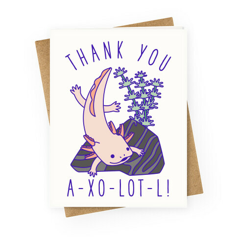 Thank You A-xo-lot-l Greeting Card