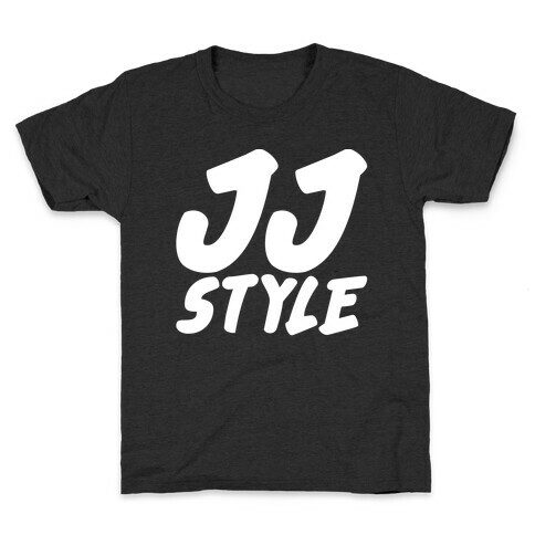JJ Style White Print  Kids T-Shirt