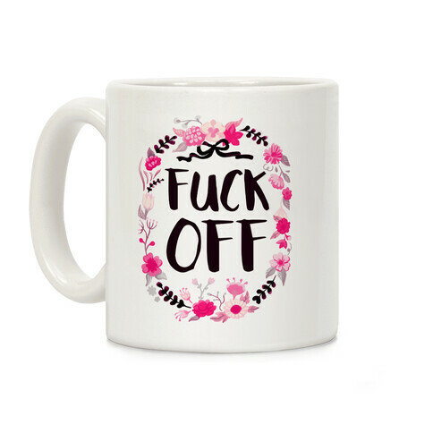 Floral F*** Off Coffee Mug