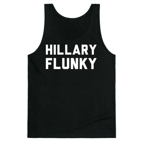 Hillary Flunky White Print Tank Top