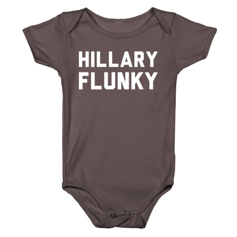 Hillary Flunky White Print Baby One-Piece