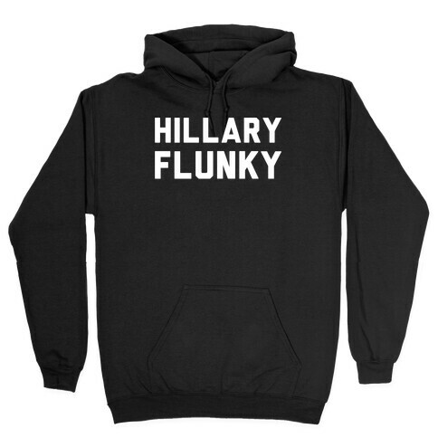 Hillary Flunky White Print Hooded Sweatshirt