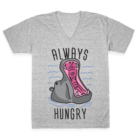 Always Hungry V-Neck Tee Shirt