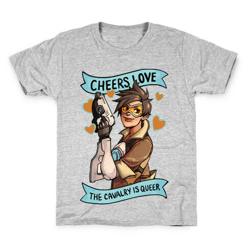 Cheers Love The Cavalry Is Queer (Illustration) Kids T-Shirt