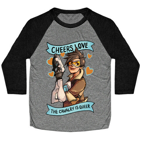 Cheers Love The Cavalry Is Queer (Illustration) Baseball Tee