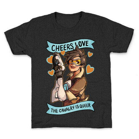 Cheers Love The Cavalry Is QUeer Kids T-Shirt