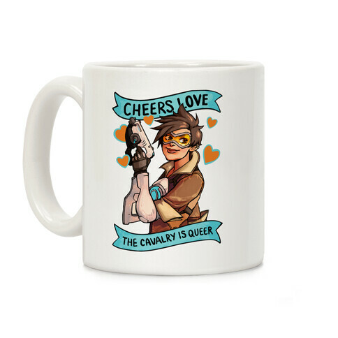 Cheers Love The Cavalry Is Queer (Illustration) Coffee Mug