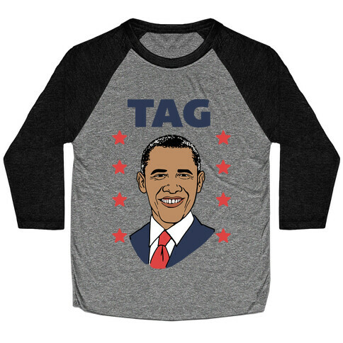 Tag Team Barack & Michelle Obama 1 Baseball Tee