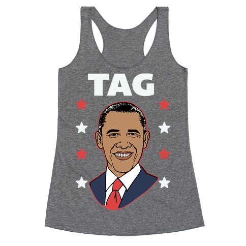 Tag Team Barack & Michelle Obama 1 Racerback Tank Top