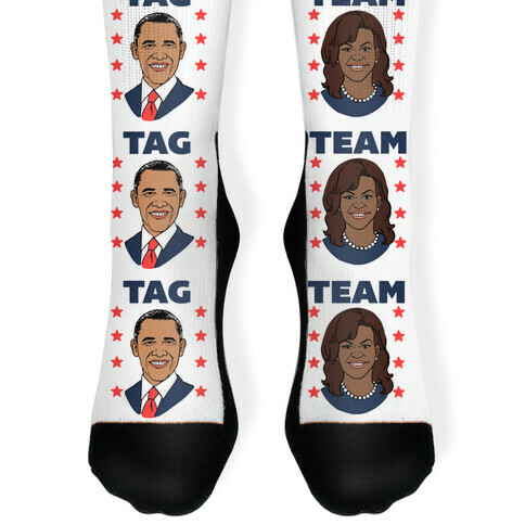 Tag Team Barack & Michelle Obama Sock
