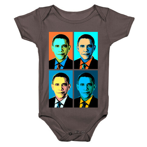 Pop Art Obama Baby One-Piece