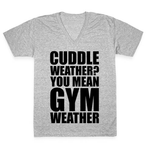 Gym Weather V-Neck Tee Shirt