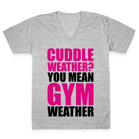 Gym Weather V-Neck Tee Shirt