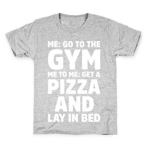 Me To Me Go The Gym White Print  Kids T-Shirt