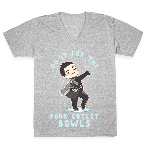 Do It For The Pork Cutlet Bowls V-Neck Tee Shirt