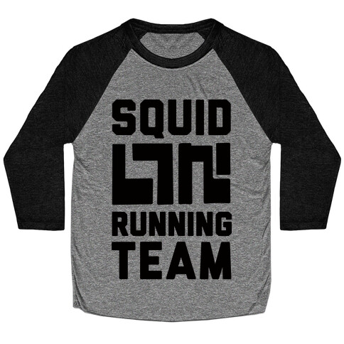 Squid Running Team Baseball Tee