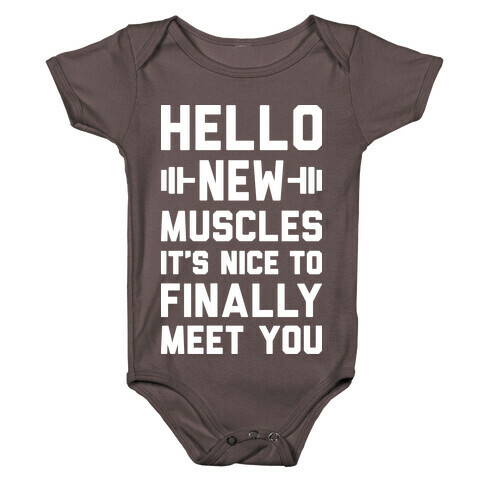Hello New Muscles Baby One-Piece