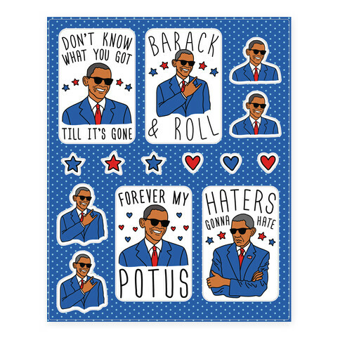 Farewell Obama Stickers and Decal Sheet