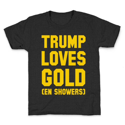 Trump Loves Gold Kids T-Shirt