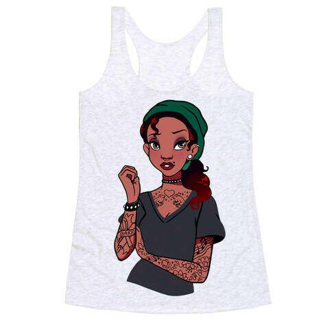 Punk Princess Tiana Parody Racerback Tank Top