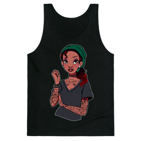 Punk Princess Tiana Parody Tank Top