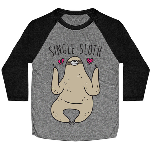 Single Sloth Baseball Tee