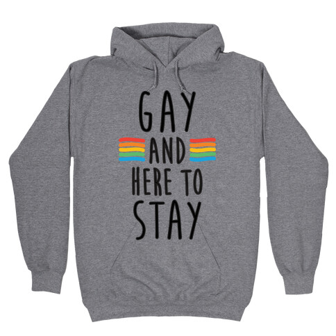 Gay And Here To Stay Hooded Sweatshirt
