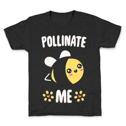 Pollinate Me White Print Kids T-Shirt