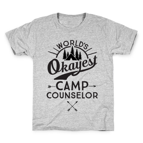 World's Okayest Camp Counselor Kids T-Shirt