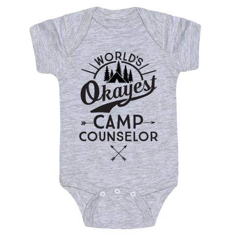 World's Okayest Camp Counselor Baby One-Piece