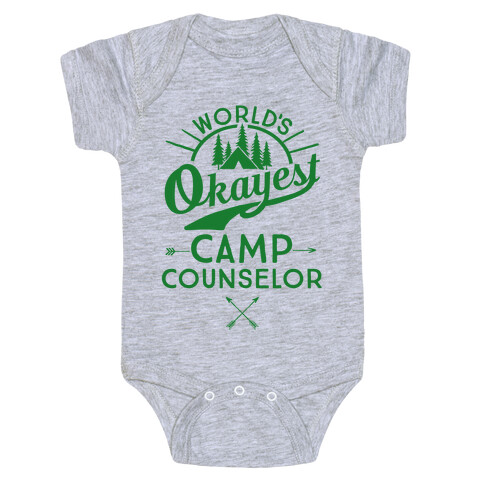 World's Okayest Camp Counselor Baby One-Piece