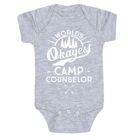 World's Okayest Camp Counselor Baby One-Piece