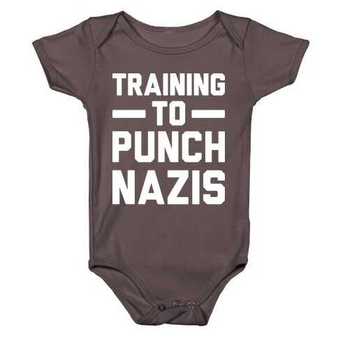 Training To Punch Nazis Baby One-Piece