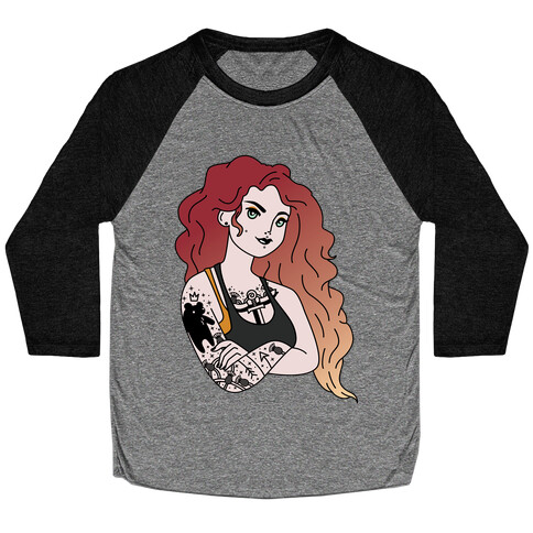 Punk Merida Parody Baseball Tee