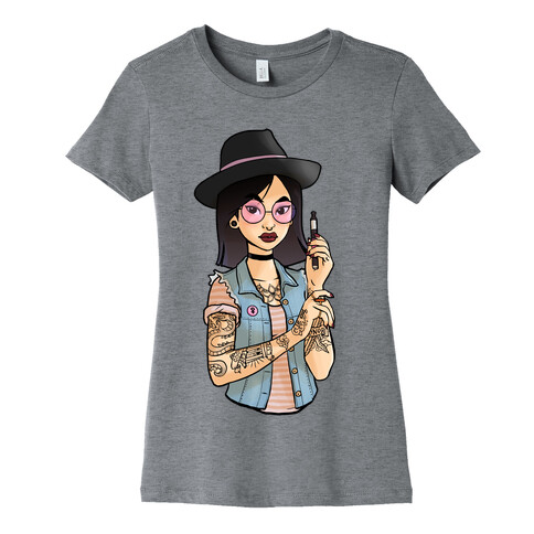 Punk Fashion Mulan Womens T-Shirt