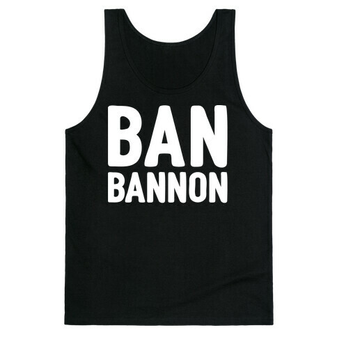 Ban Bannon White Print  Tank Top