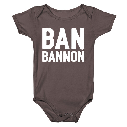 Ban Bannon White Print  Baby One-Piece