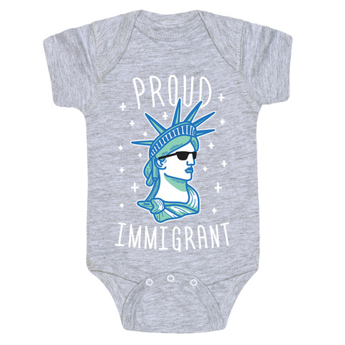 Proud Immigrant Liberty Baby One-Piece