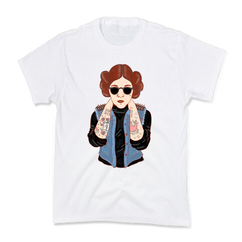 Punk Leia Parody Kids T-Shirt