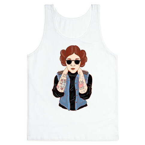 Punk Leia Parody Tank Top