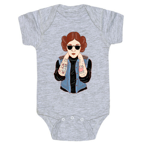 Punk Leia Parody Baby One-Piece